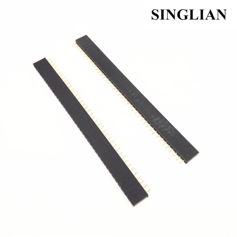 

10pcs/Lot 40Pin 2.54mm Spacing Female Single Needle seat/Pin Female Seat 1*40P