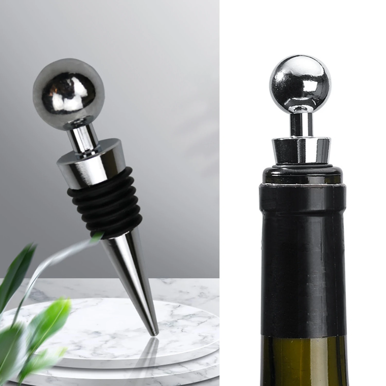 

Metal Bottle Stopper Wine Storage Twist Cap Plug Reusable New Design 1 Pcs Vacuum Sealed Hot Selling