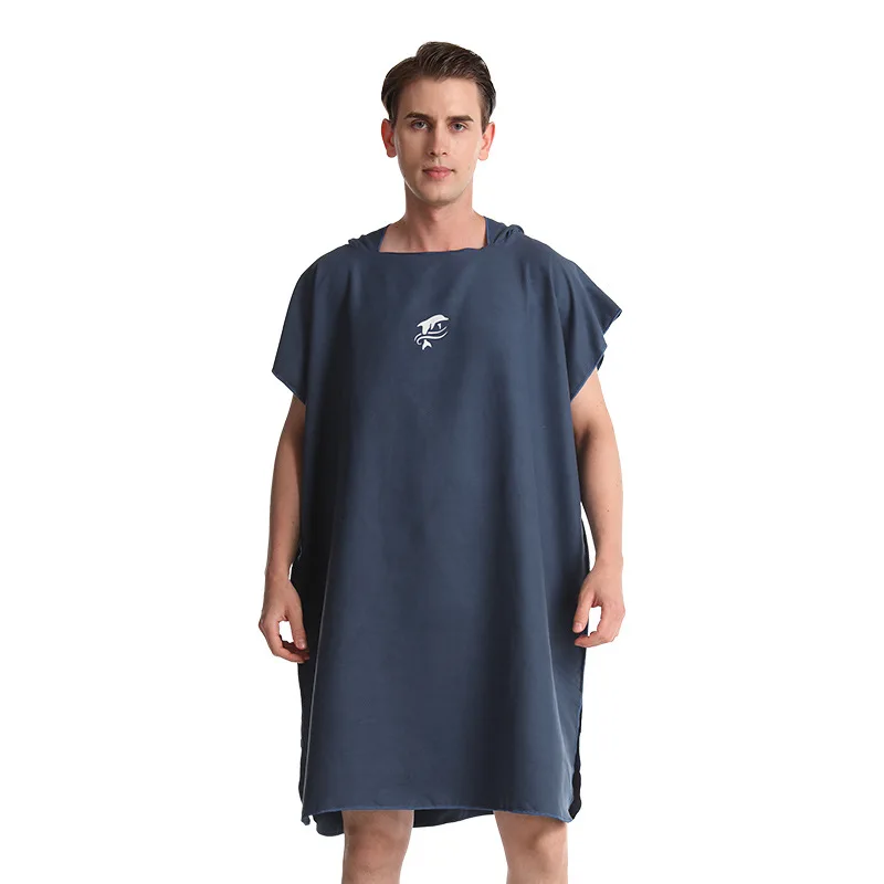 Surf Beach Wetsuit Changing Bath Robe With Hood Watersports 