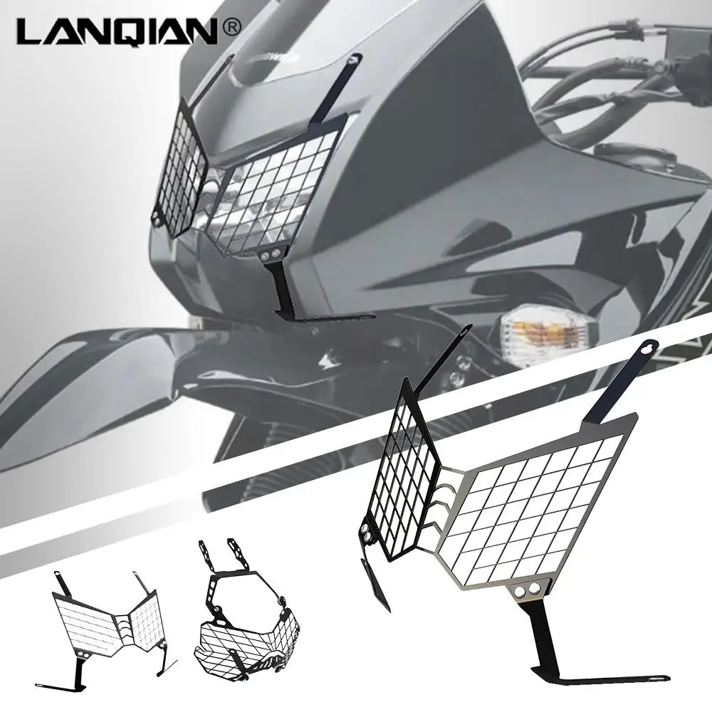 

Motorcycle Headlight Protector Grille Guard Cover Hand Light Grille For Kawasaki KLR650 KLR 650 2008-2018 2021-2022-2023 KLR 650