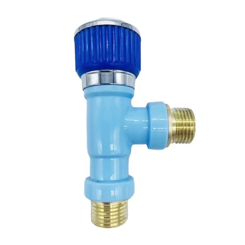 

1/2" Triangle Valve Colored PPR Plastic Angle Valves Toilet Water Inlet Pipe Water Stop Valve Faucet