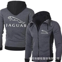 2022 new spring autumn mens moto jaguar logo hoodies outdoor casual male jackets warm high quality harajuku sweatshirts