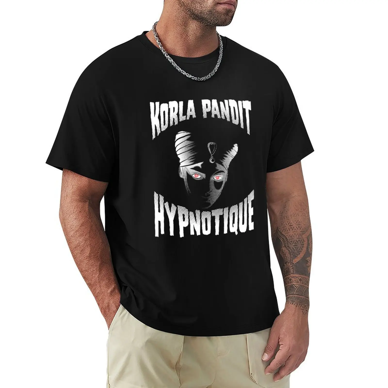 Korla Pandit - Hypnotique T-Shirt большого размера дизайнер для мальчика мужская футболка