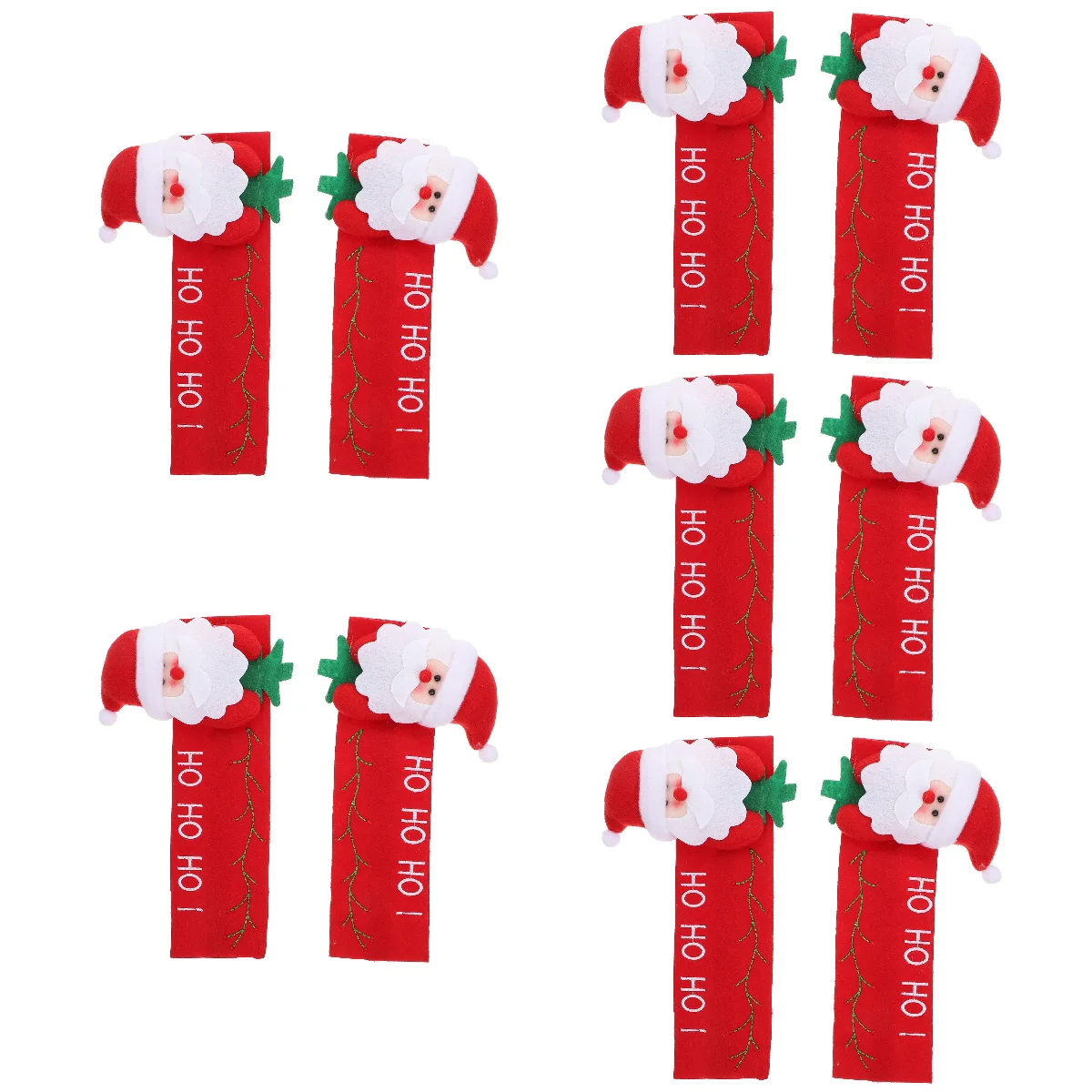 

Christmas Handle Cover Decor Oven Fridge Refrigerator Protector Kitchen Appliance Santa Claus Gift Doorgloves Decoration