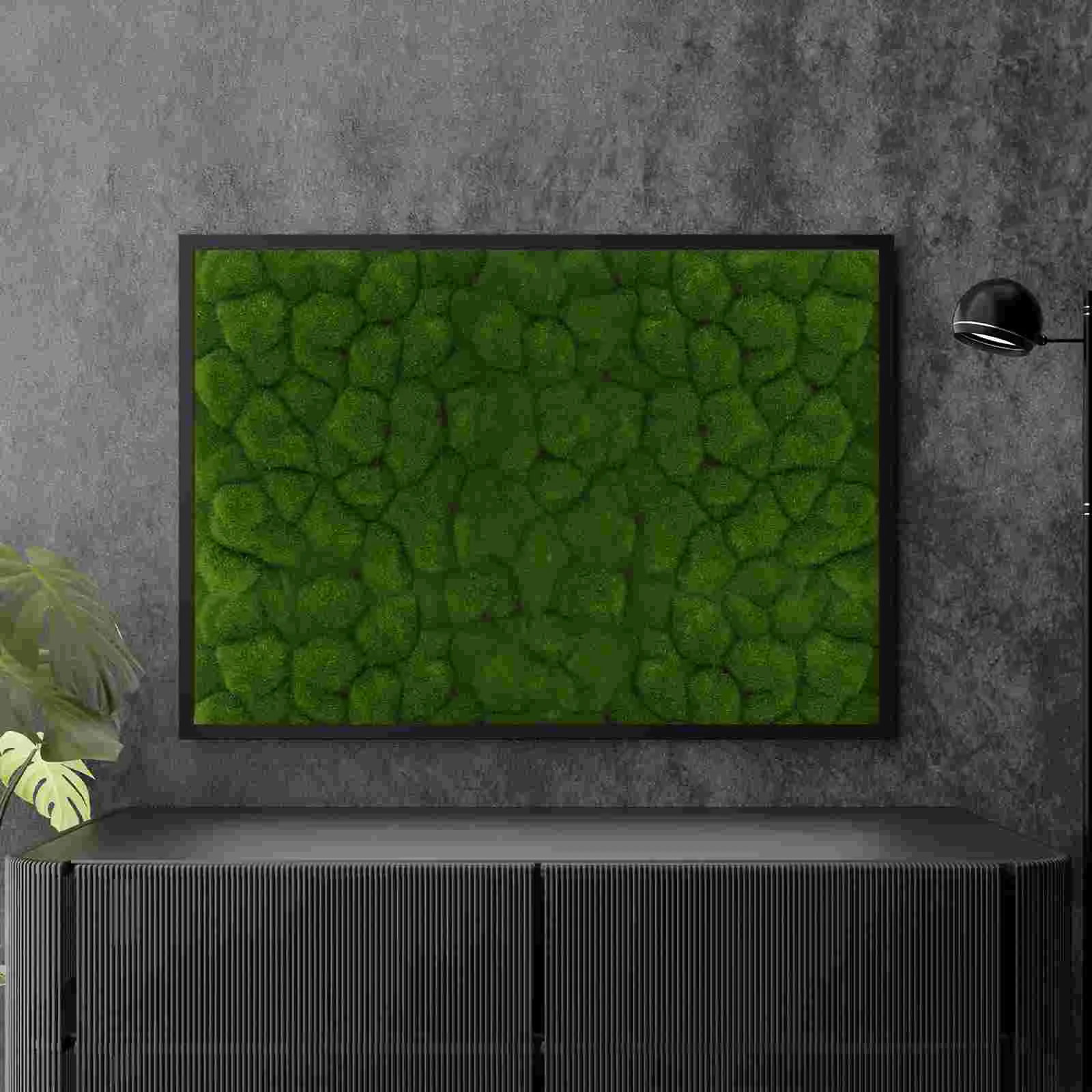 Имитация мховой доски декор панели искусственная зелень садовый орнамент коврик