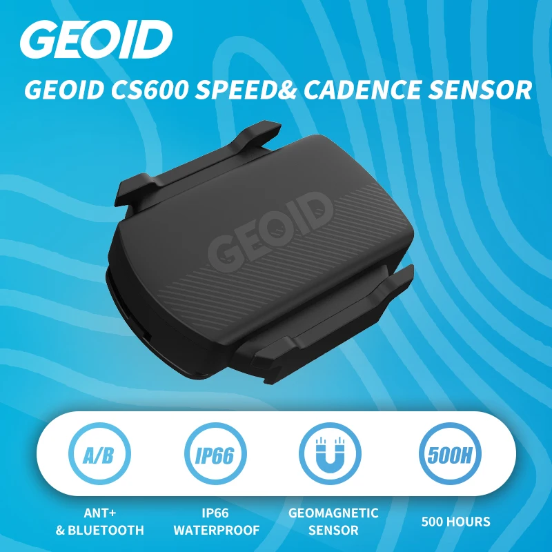 

Датчик скорости GEOID CS600 для велокомпьютера, беспроводной датчик частоты вращения педалей, совместим с GARMIN IGPSPORT Bryton Wahoo