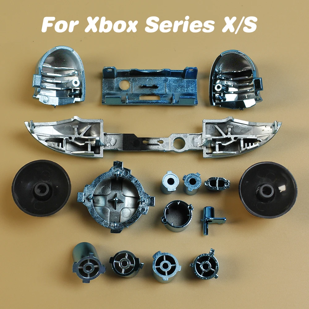 1 компл. Для Xbox серии X S кнопки LB и RB бампер RT LT триггерные D-pad ABXY хромированная