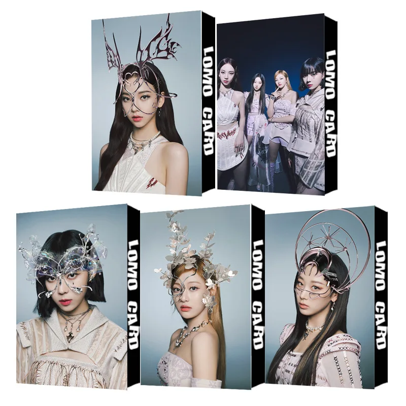 

30Pcs/Set Kpop Aespa Girls Groups Lomo Cards Photo Album Postcards For Fans Collection Photocards Gift