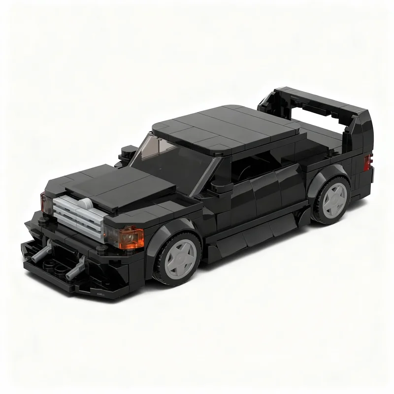 Фото 310 деталей MOC Mercedes-Benz E190 Evo II 190e City Champions, конструктор, строительные блоки, игрушки, рождественские подарки, кирпичики для детей №1