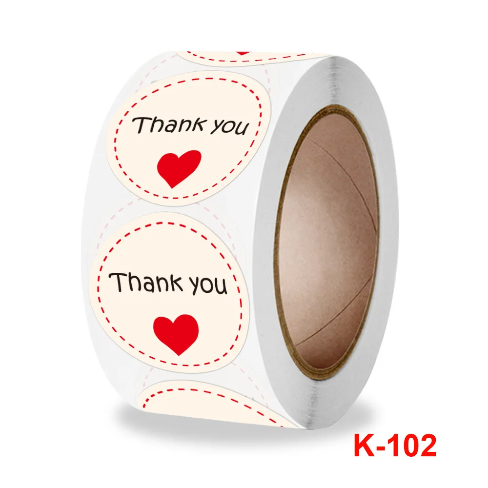 

500pcs Vintage Stickers Scrapbook Gift Stationery Label Stickers Thank You For The Stickers Valentine's Day gifts men Handmade