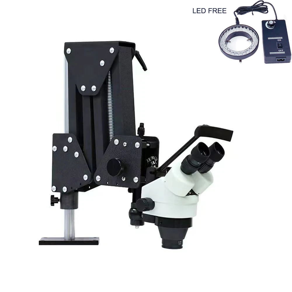 jewelery tools 7X-45X Microscope with stand Jewelry Optical Tools Super Clear Microscope with Magnifier Stand Diamond Setting