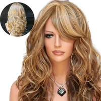mix ladies wig golden long blonde high quality wonderful wiwig fashion beautiful