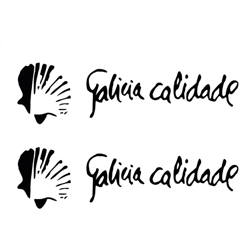 

15cm 2x Pegatinas Sticker Vinilo Vinyl Galicia Calidade Pegatina Aufkleber Waterproof Car Styling Black/Silver