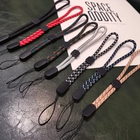 long and short braid phone lanyard necklace wrist strap for iphone huawei redmi xiaomi samsung camera string holders