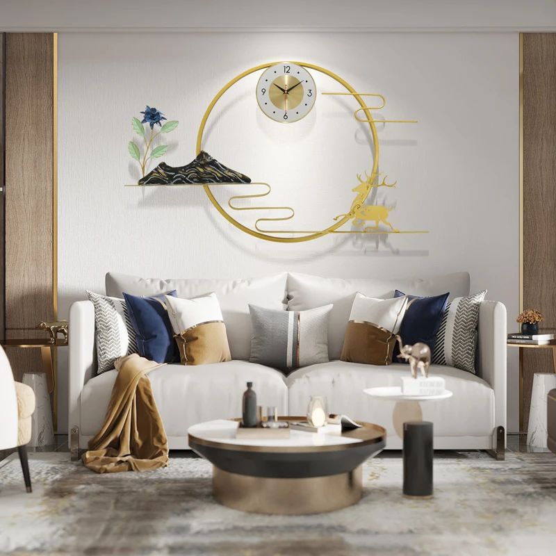 

Необычные большие кухонные настенные часы, современный дизайн, золотистые тихие часы, украшение для дома