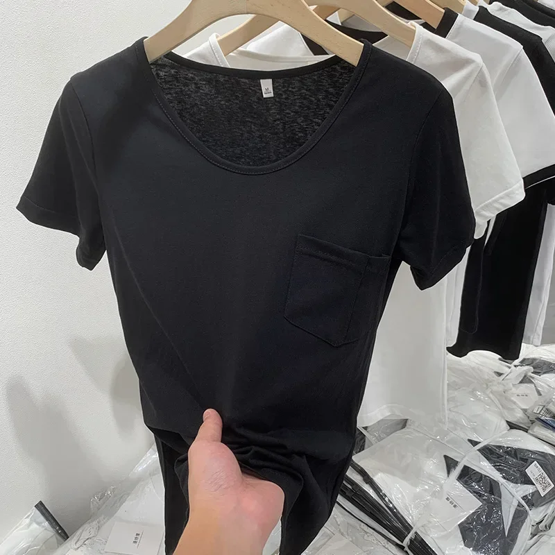 Whitet женская футболка с коротким рукавом 2024 весна-лето новый стиль корейский