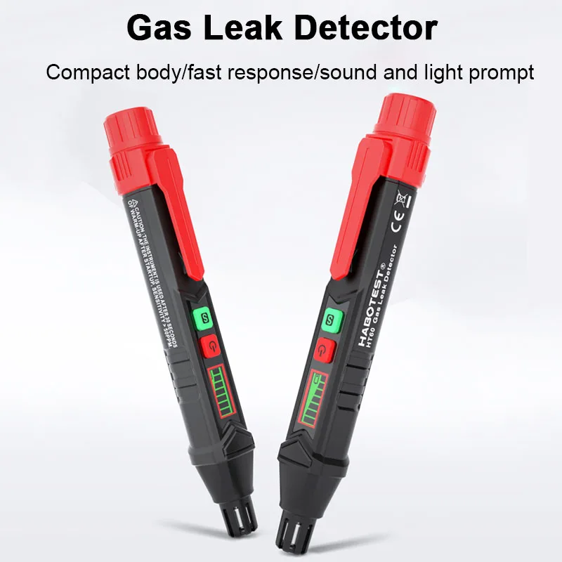 

HT59/HT60 Handheld Combustible Gas Leak Detector Natural Gas Detector Analyzer Pen Portable PPM Meter Combustible Flammable Test