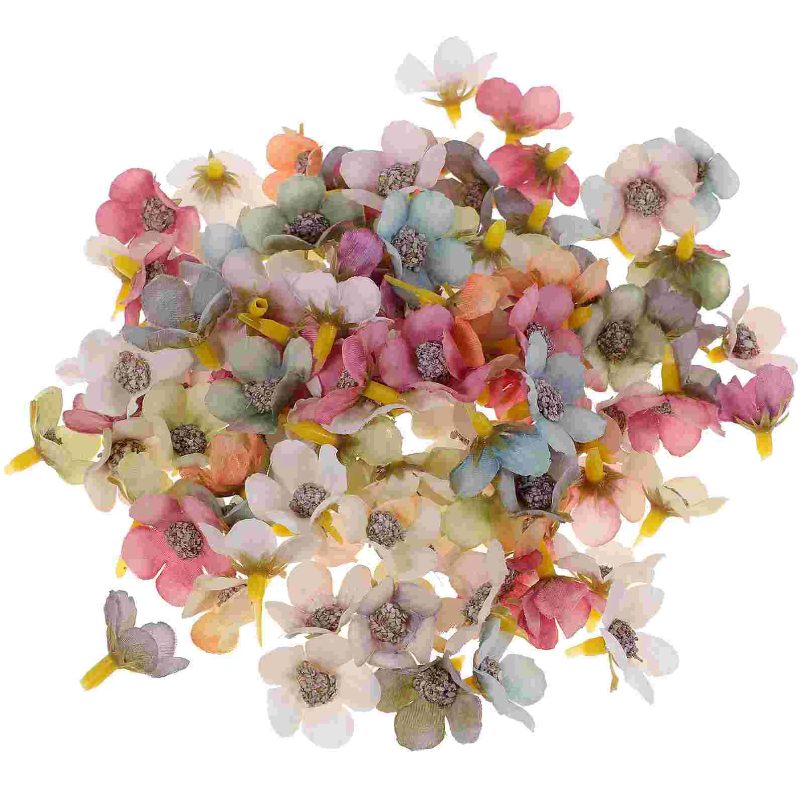 

100 Pcs Home Decoration Flower Head Decoration Headdress DIY Flowers Heads Lifelike Flower Heads Flowers Heads Wedding
