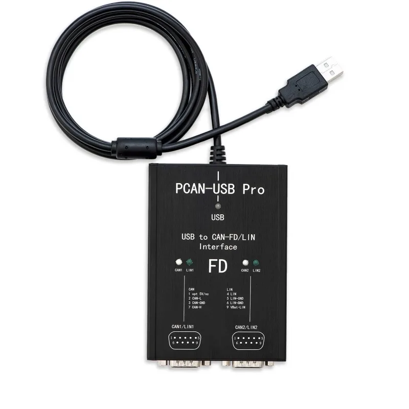 Фото Новый высококачественный двухканальный CAN-модуль PCAN FD PRO, совместимый с оригинальным немецким PEAK IPEH-004061 №1