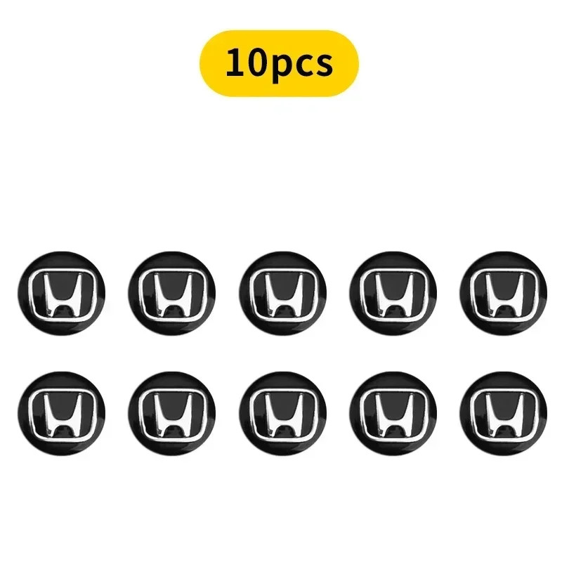 

14 мм наклейка на ключ автомобиля с логотипом 3D металлическая эмблема для Honda Civic Fit Jazz Accord CRV HRV City Odyssey Passport Pilot Vezel Insight