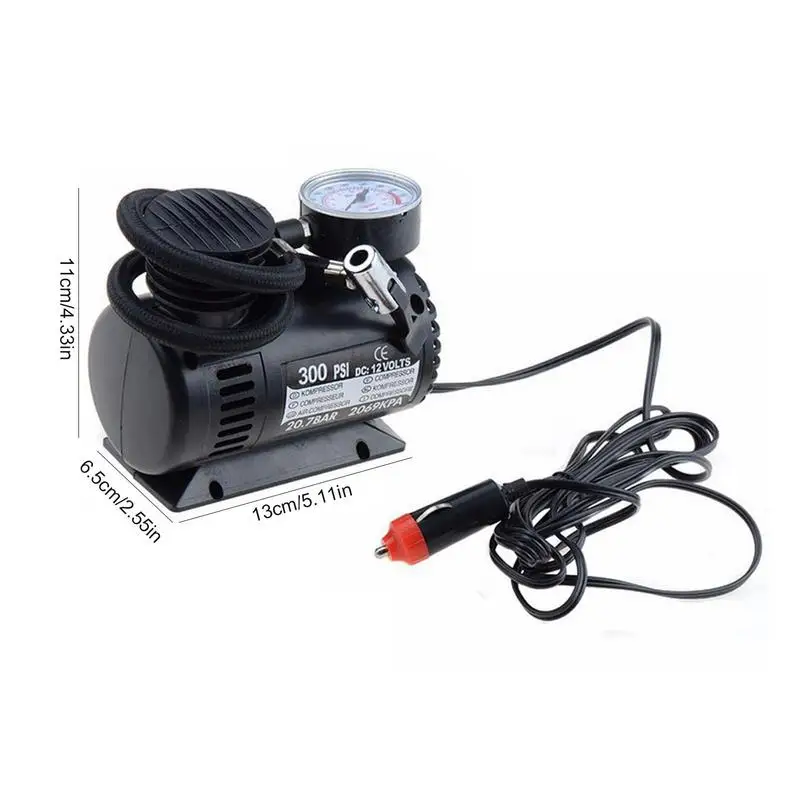 Tire Inflator Pump Universal Portable Mini Air Compressor Pump Car Accessories Repair Tool Durable