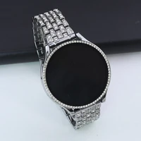 metal strap case for samsung galaxy watch 4 40mm 44mm band woman stainless steel diamond shining bracelet and cover accessorie