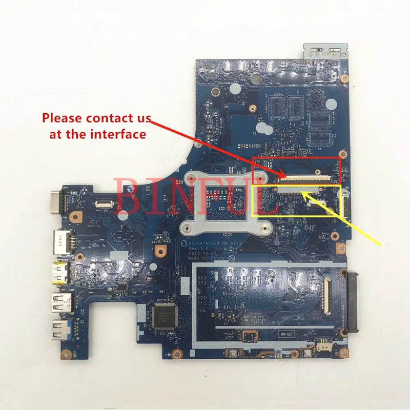 Материнская плата ACLUA/ACLUB NM-A273 для Lenovo G50-70M G50-70 Z50-70 ноутбука с/i5-4210U CPU GT820M 2 Гб GPU 100%