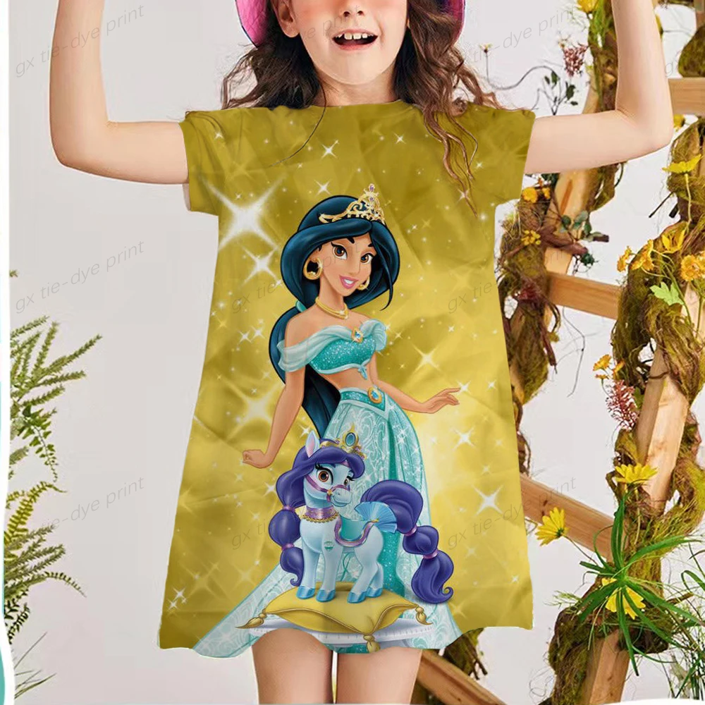 

Одежда для девочек, летние платья принцессы, платья, детские платья для девочек, Платье Принцессы Диснея из жасмина, детская одежда