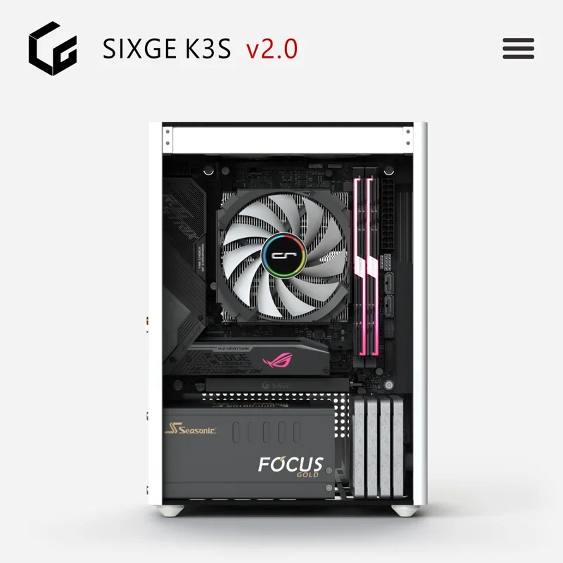 [Version 3.0] SIXGE K3S Chassis SFX ITX-Cooled A4 GHOST S1 T40 Six |