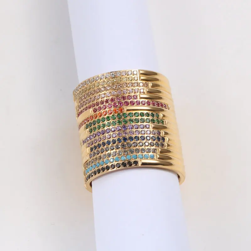 LESIEM высококачественные 18KGP позолоченные обручальные кольца для девушек белое