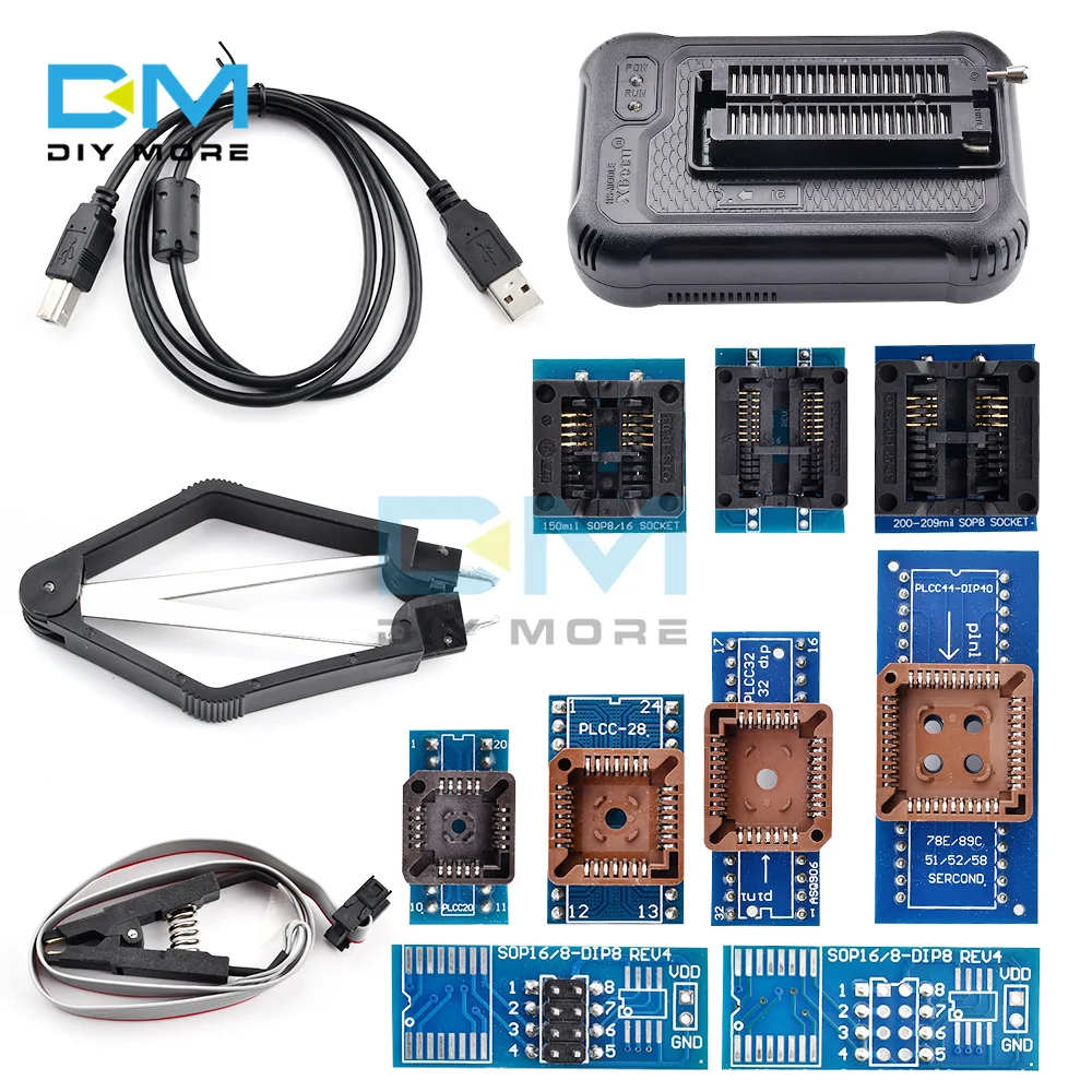 

T48 [TL866-3G] Programmer Support 28000+ ICs for EPROM/MCU/SPI/Nor/NAND Flash/EMMC/ IC TESTER/ TL866CS TL866II Replacement