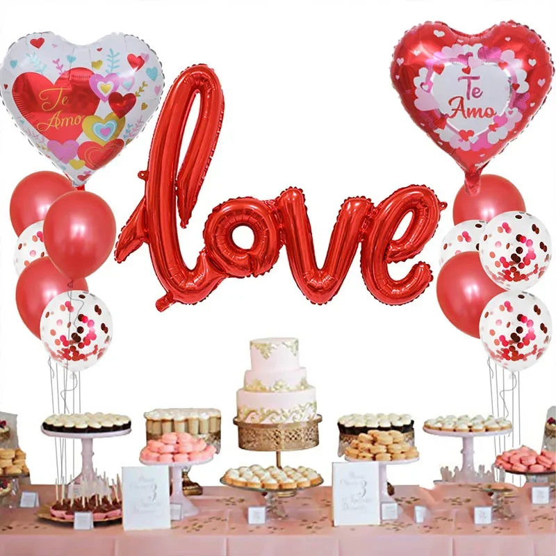 10 шт. воздушные шары в виде сердца 18 дюймов