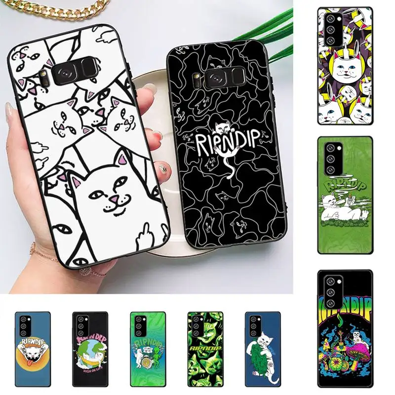 

Middle cute fingers cat-RIPNDIPS Phone Case for Samsung J 2 3 4 5 6 7 8 prime plus 2018 2017 2016 core