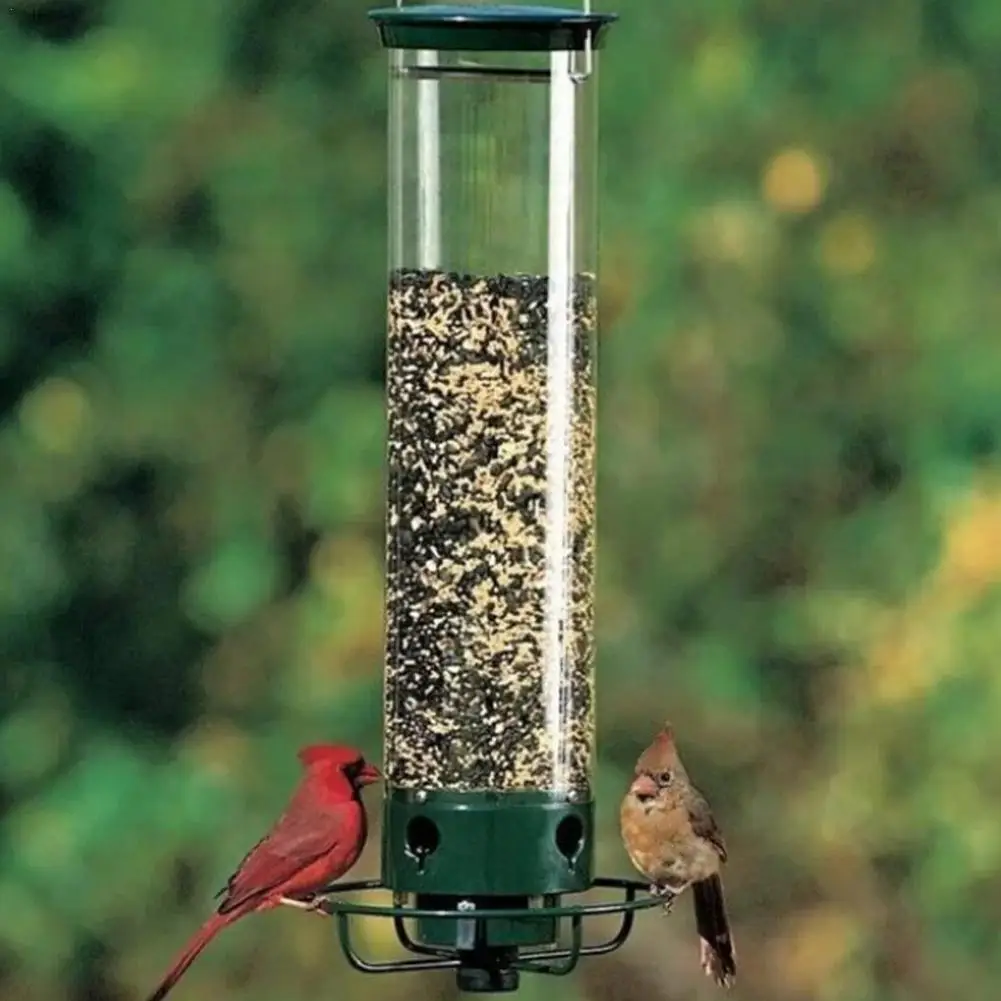 

Hummingbird Feeder Squirrel-Proof Hanging Bird Feeder Outdoor Automatic Water Feeders Four Feeding Ports Bird Accessories