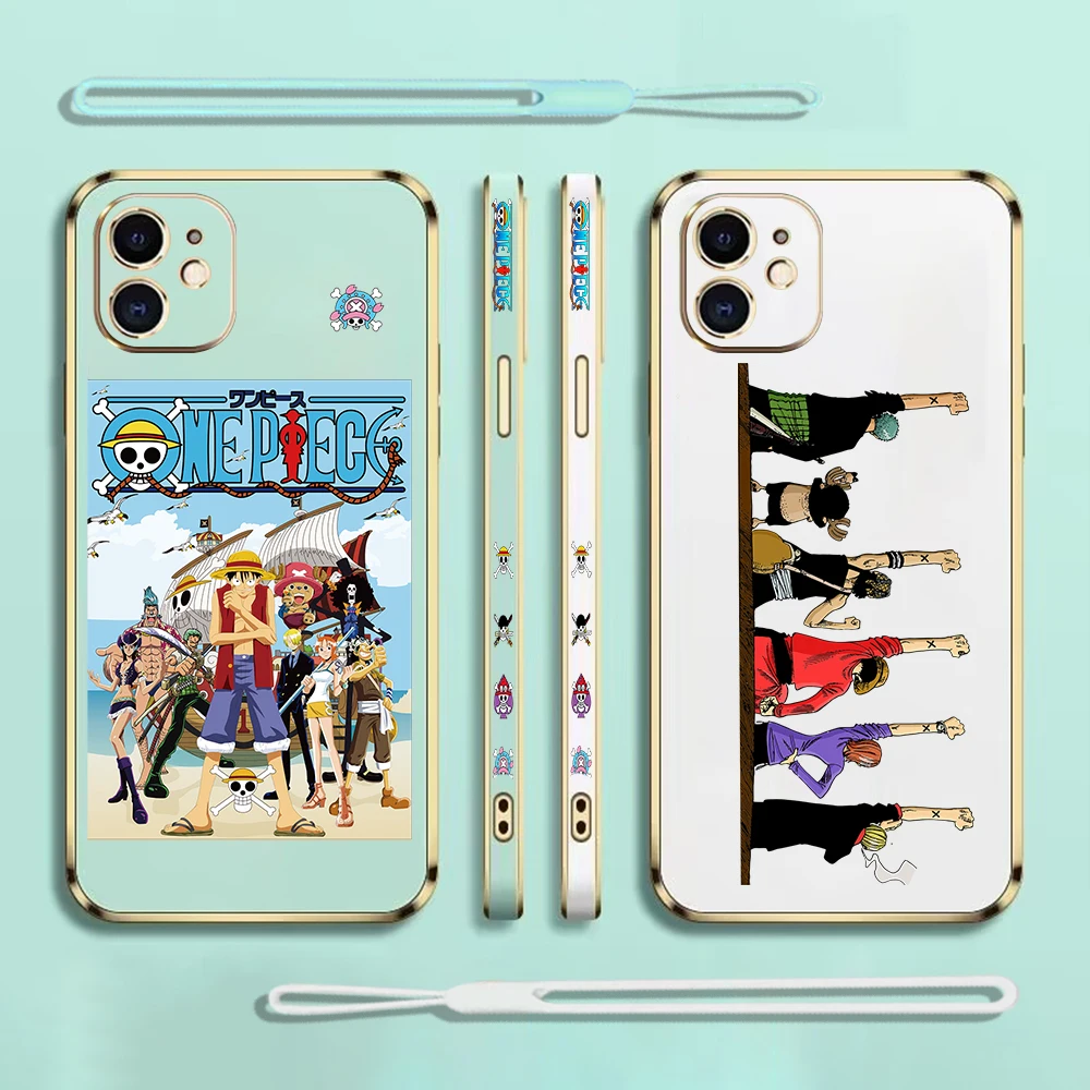 

Ones Pieces Luffys Phone Case For Samsung Galaxy A52 A52s A72 A22 A53 M32 A02S A12 A32 4G 5G A51 Cases Soft Glossy Plated Cover