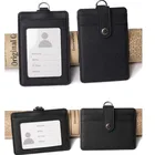 Бейдж со шнурком, кожаный чехол для автобуса, чехол для мужчин, женщин, мужчин, держатель для банковской кредитной карты, держатель для карт