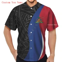 plstar cosmos baseball jersey shirt 3d printed haiti custom you name baseball shirt women men shirt casual shirts hip hop tops