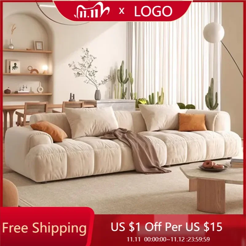 Кремово-белые диваны для гостиной столики макияжа мягкий бархатный пол