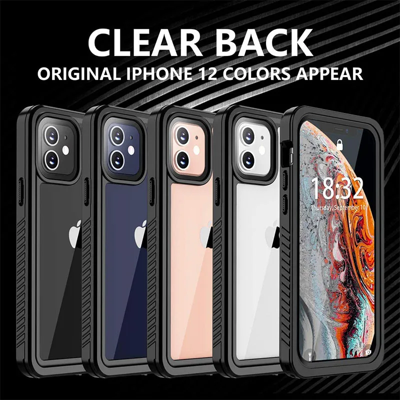 

Водонепроницаемый чехол для Apple 12 11 Pro Max X XR XS Max 7 8 Plus