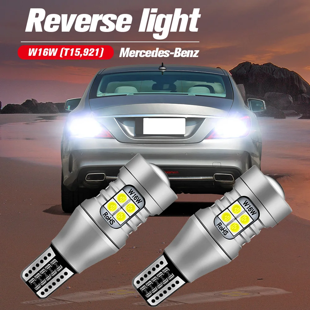 

Светодиодная лампа заднего хода W16W T15 921 Canbus для Mercedes Benz C218 X218 W212 A207 C207 S212 H247 X156 X247, 2 шт.