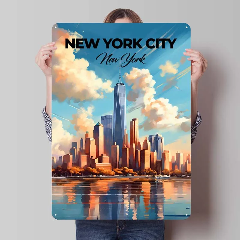 Настенное Украшение Нью-Йорка городские пейзажи плакаты украшение для дома