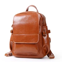 2022 leather womens bag high quality european and american style new cowhide backpack womens large capacity travel backpack