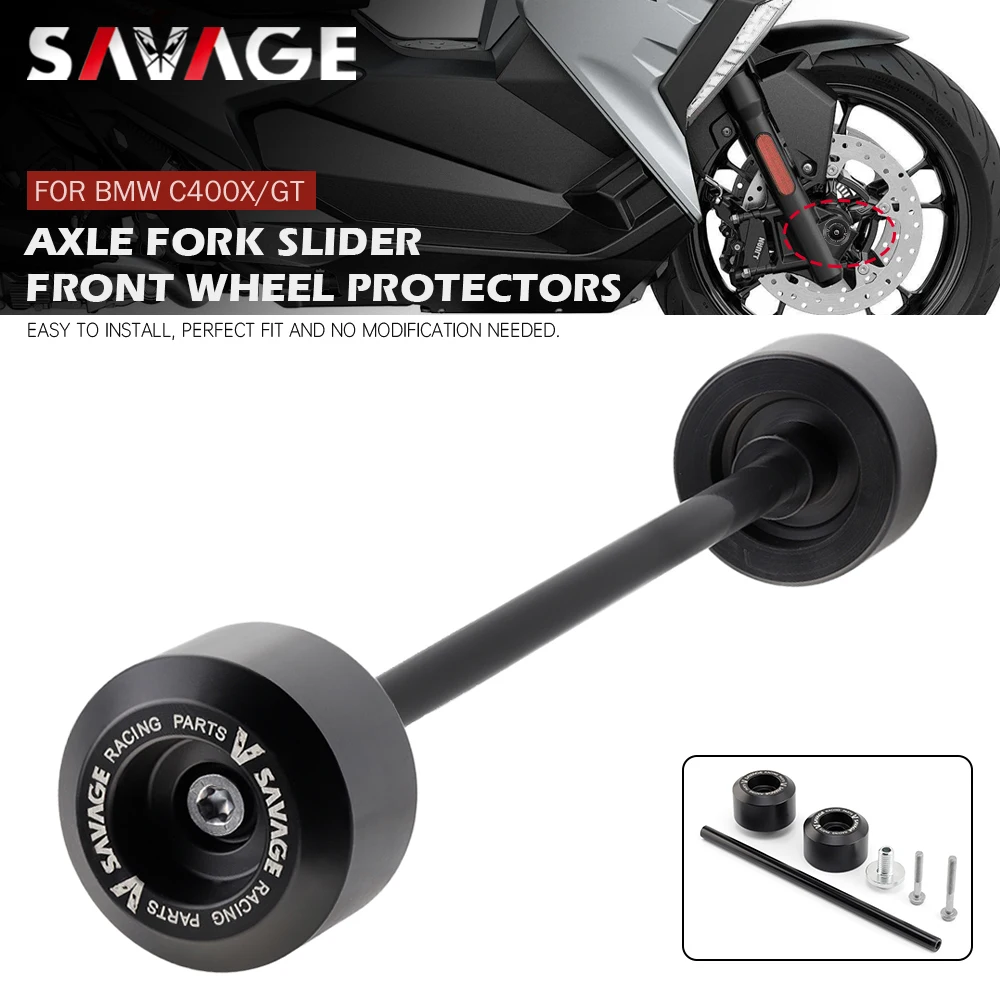 

C400 X/GT Front Wheel Axle Sliders Fork Crash Protector For BMW C400X C400GT 2019-2023 C 400 X/GT Motorcycle Falling Protection