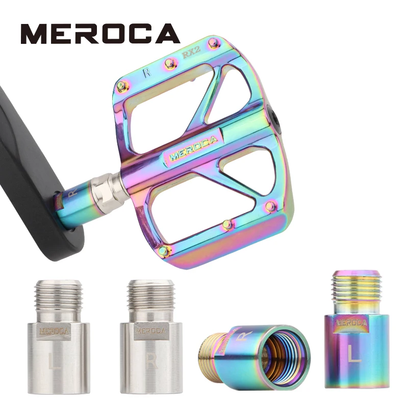 

MEROCA 1 pair of bicycle pedal extender road mountain bike bicycle axle extender Bicycle pedal bearing extender