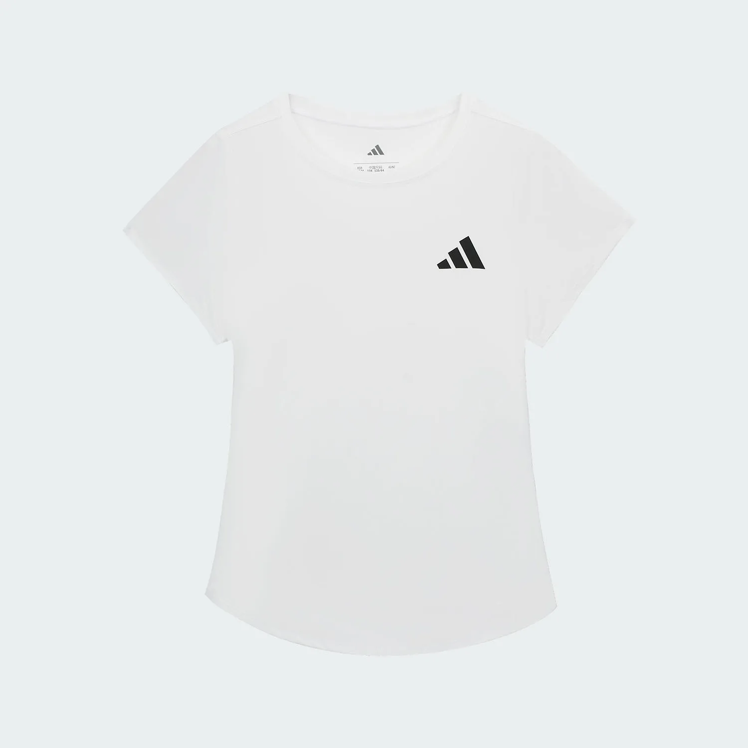 Фото Оригинальная детская простая спортивная дышащая рубашка Adidas с короткими рукавами, летняя коллекция, KG3137 №1