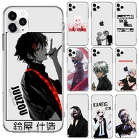 japan anime tokyo ghoul phone case for iphone 13 12 11 8 7 plus mini x xs xr pro max transparent soft