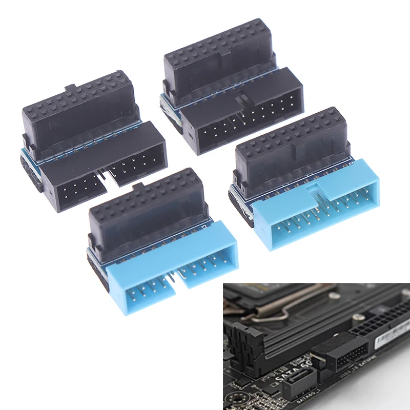 

1 шт., удлинитель для материнской платы с углом 90 градусов, USB 3,0