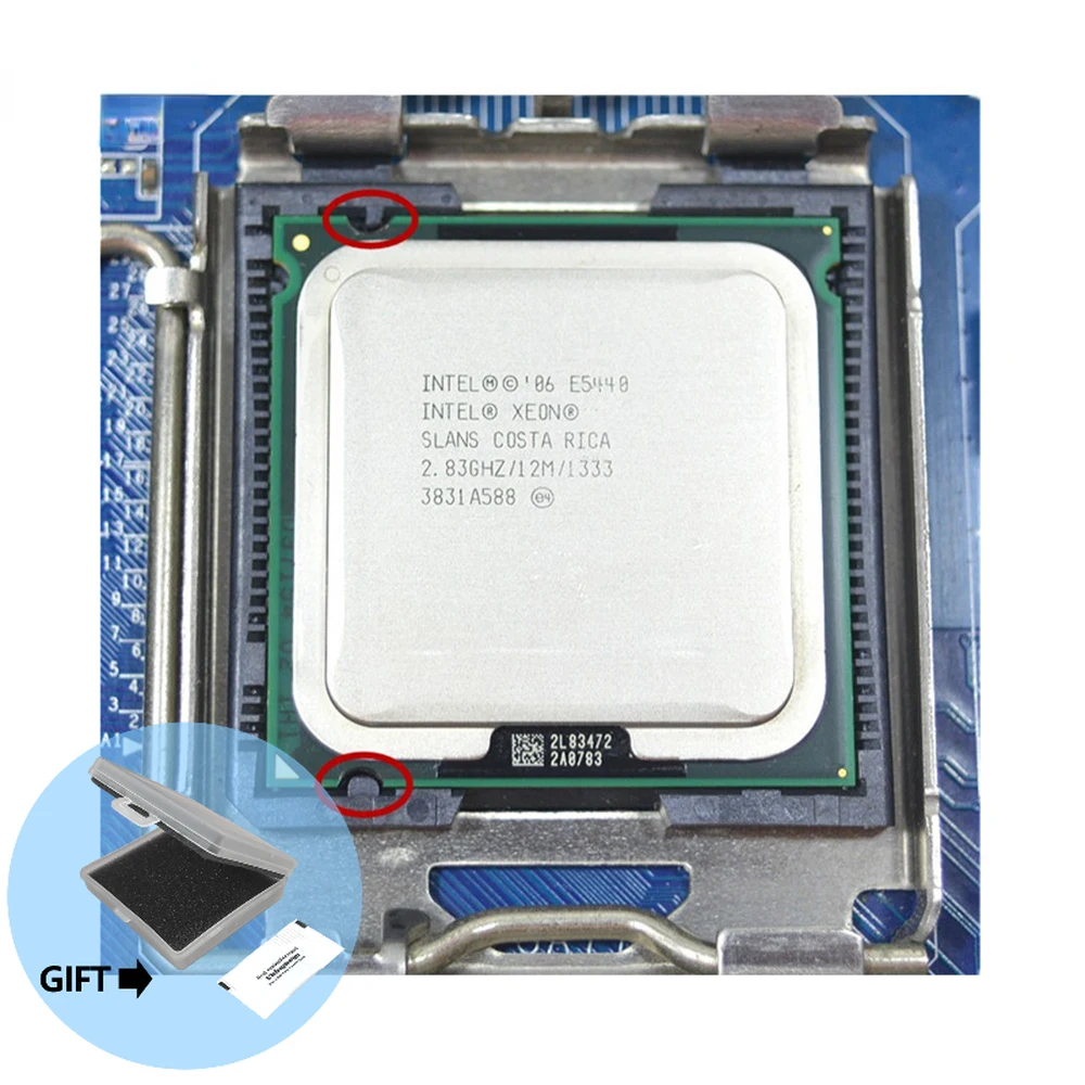 

Процессор Intel Xeon E5440 2,83 ГГц 12 МБ четырехъядерный ЦПУ Процессор работает на материнской плате LGA775