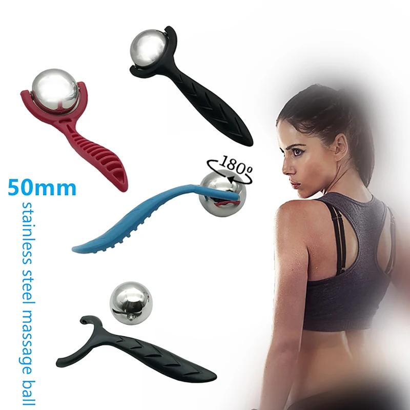 

Massage Care Ball Roller Stainless Steel Ergonomic Handle Face Beauty Hot/Cold Massage Muscle Pain Relief Ice Hot-Roller Stick