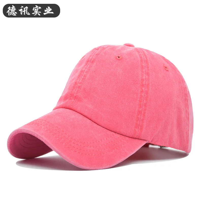 

2020 New Light Board Baseball Cap Summer Sun Hat Washed Old Sun Hat Solid Color Light Board Peaked Cap